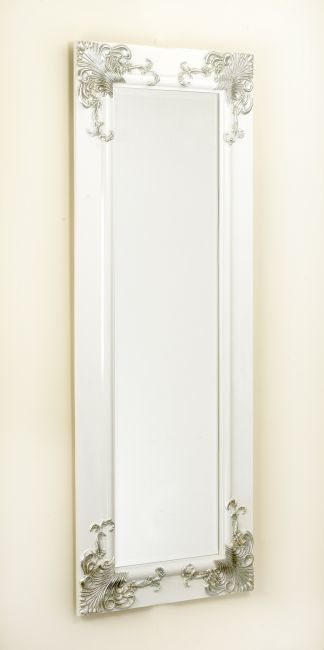 "Anastasia" Antique Silver & Cream Mirror