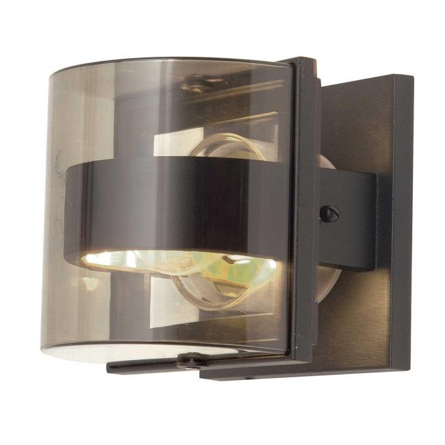 Modern "Bellin" Arched Single Stripe Outdoor Wall Light - 16cm Modern "Bellin" Arched Single Stripe Outdoor Wall Light - 16cm