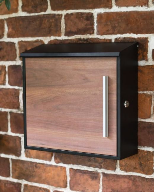 Modern Steel "Mayfield" Wall Mounted Post Box Main Modern Steel "Mayfield" Wall Mounted Post Box Main