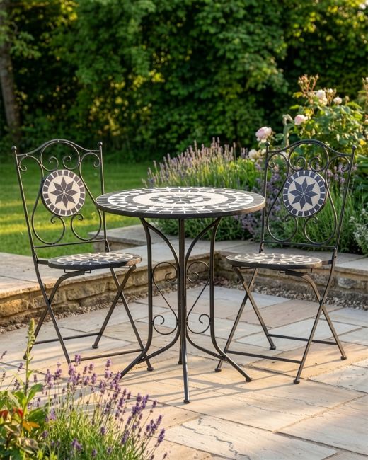 Mosaic Table & Chair Sets digital illustration
