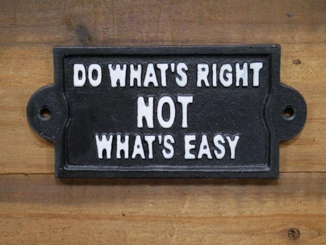 Philosophical Iron Sign in Black Philosophical Iron Sign in Black