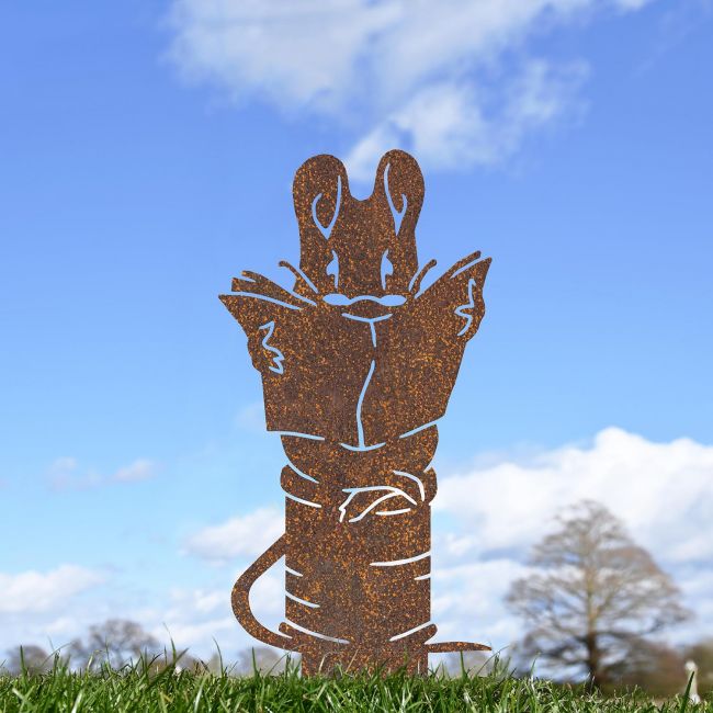 Rustic Mouse Sitting on Cotton Spindle Silhouette in Situ Rustic Mouse Sitting on Cotton Spindle Silhouette in Situ