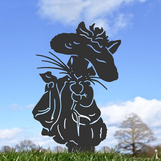 Black Mr Bunny silhouette Black Mr Bunny silhouette