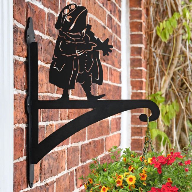 Mr. Toad Iron Hanging Basket Bracket on Wall Mr. Toad Iron Hanging Basket Bracket on Wall