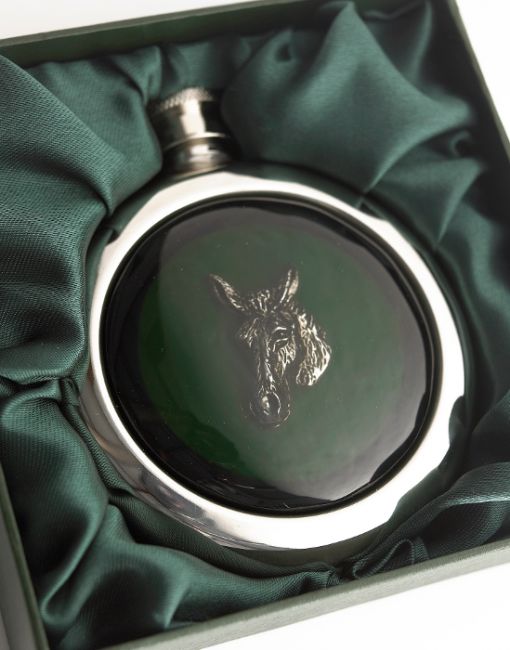Donkey Stainless Steel Whisky Flask Donkey Stainless Steel Whisky Flask