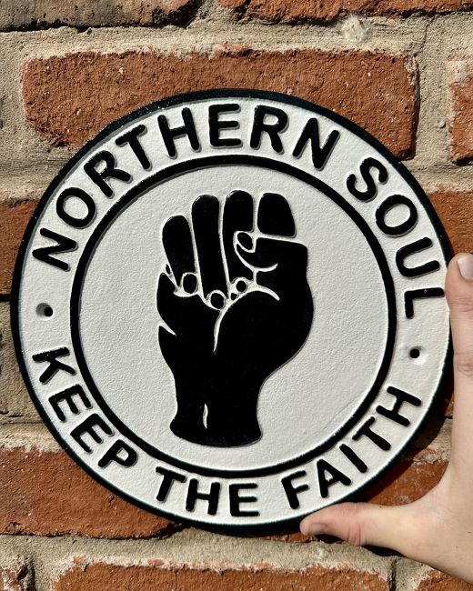 Cast Iron Northern Soul Music Sign Cast Iron Northern Soul Music Sign