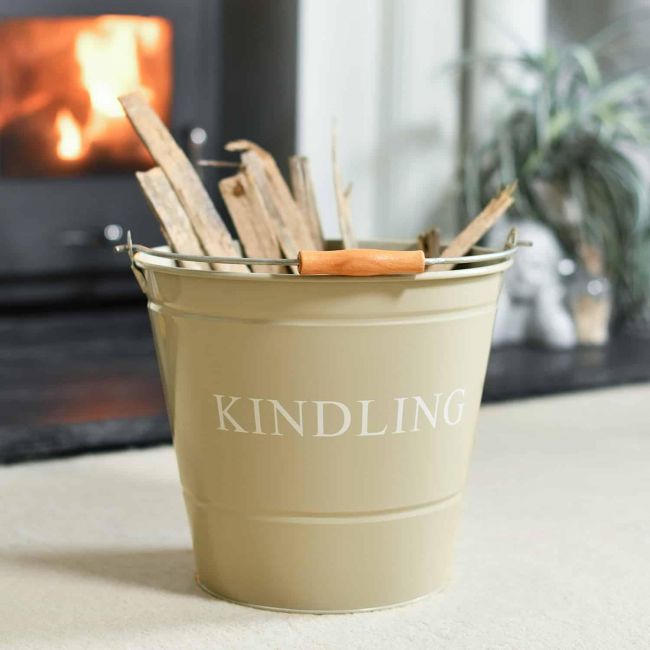Olive Kindling Bucket - 30cm
