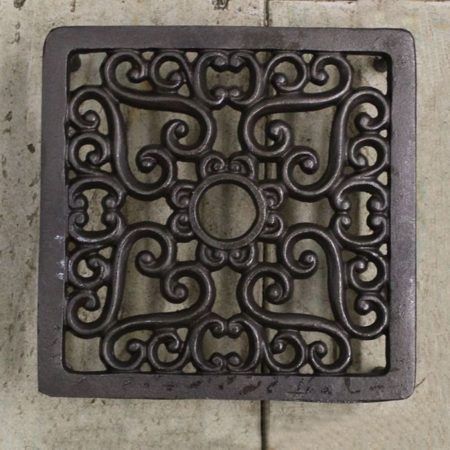 Square Heart Design Cast Iron Air Brick Square Heart Design Cast Iron Air Brick