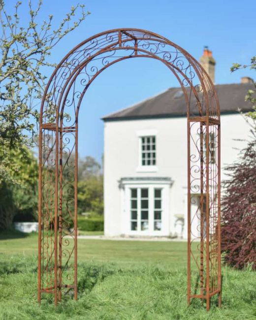 Ornate Scroll "Tenbury" Rustic Rose Arch Ornate Scroll "Tenbury" Rustic Rose Arch