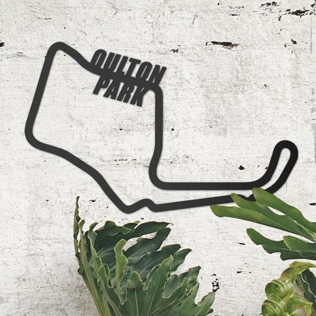 Oulton Park Motor Racing Circuit Wall Art on the Wall Next to Plants Oulton Park Motor Racing Circuit Wall Art on the Wall Next to Plants