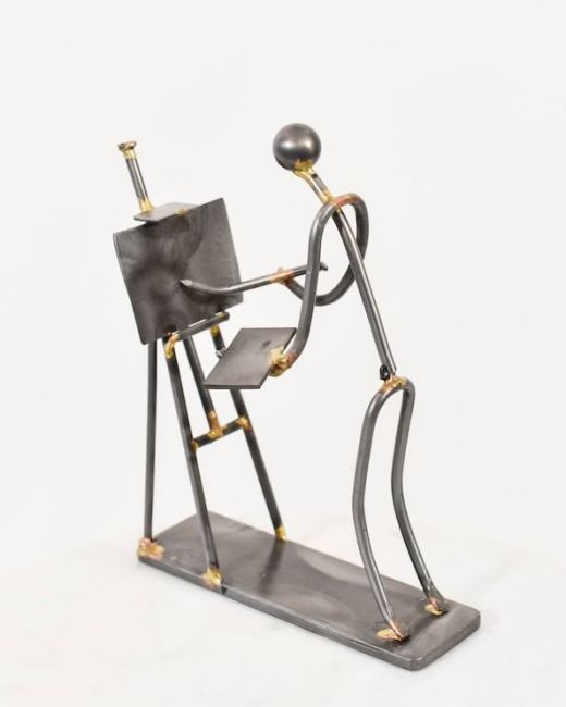 "The Painter" Recycled Metal Sculpture "The Painter" Recycled Metal Sculpture