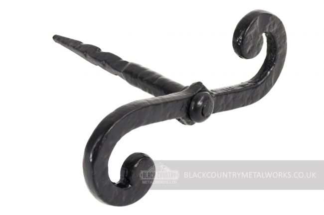 Pair of Black Iron Shutter Fasteners Pair of Black Iron Shutter Fasteners