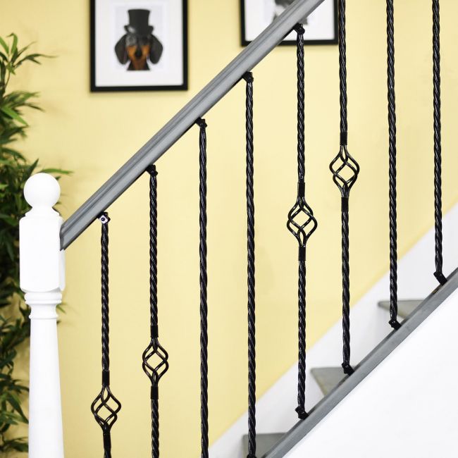 Set of 3 "Grosvenor" Rope Twist Stair Spindles - Pattern 5 Set of 3 "Grosvenor" Rope Twist Stair Spindles - Pattern 5