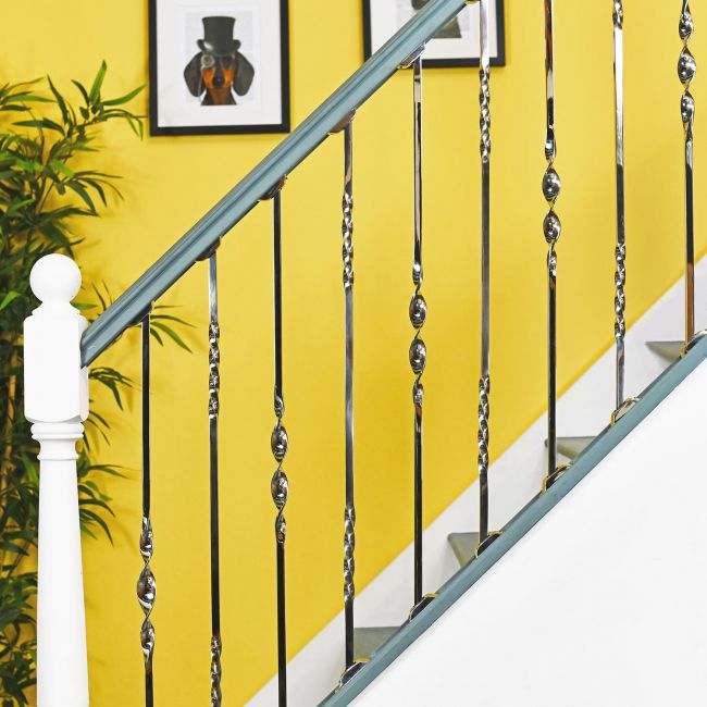 Set of 2 "Alessi" Alternating Stair Spindles - Pattern 1 Set of 2 "Alessi" Alternating Stair Spindles - Pattern 1