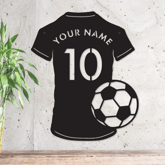 Personalised Football Shirt & Football Wall Art Personalised Football Shirt & Football Wall Art