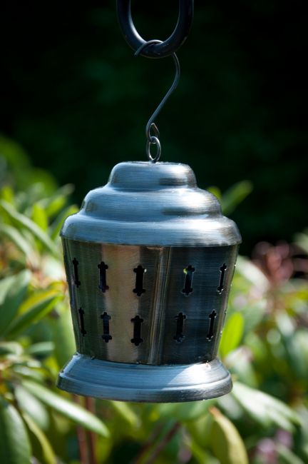 Pewter 5 Inch Etched Lantern Pewter 5 Inch Etched Lantern