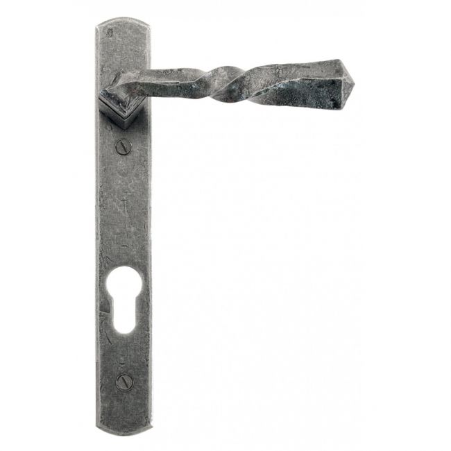 "Celtic" Pewter Narrow Lever Handles With Twisted Handle