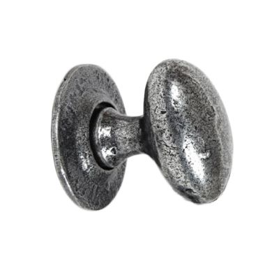 Pewter Oval Door Knob Pewter Oval Door Knob