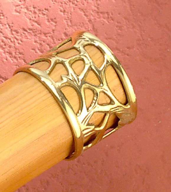 Polished Brass Ornate Handrail End Cap Polished Brass Ornate Handrail End Cap