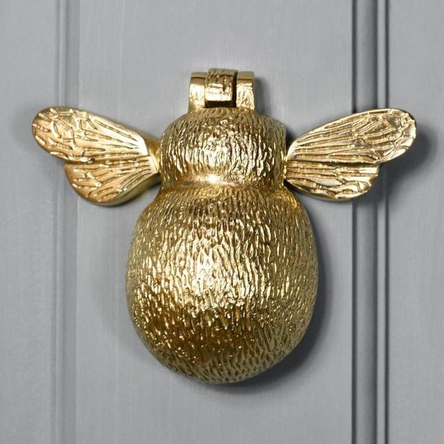 Polished Brass Bumblebee Door Knocker Polished Brass Bumblebee Door Knocker