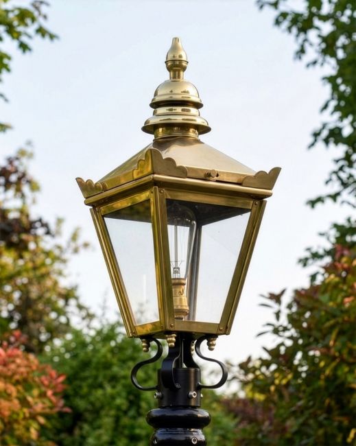 Polished Brass Harrogate Lantern 54cm Digital Illustration Polished Brass Harrogate Lantern 54cm Digital Illustration