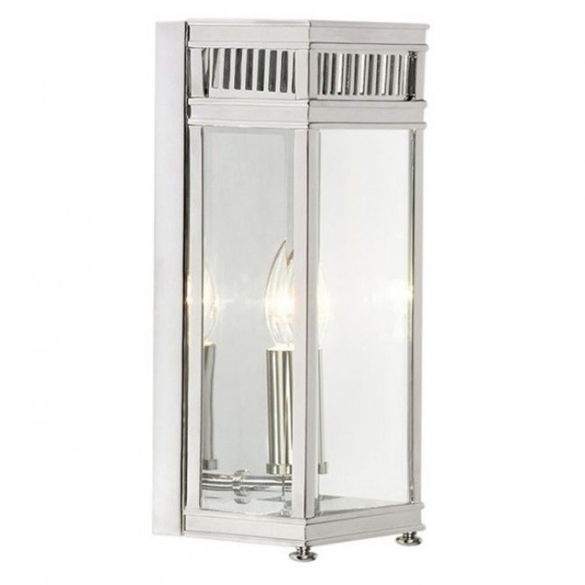 Contemporary rectangular Polished Chrome Wall Lantern Contemporary rectangular Polished Chrome Wall Lantern