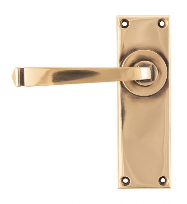 Polished Copper Lever Latch Door Handle Polished Copper Lever Latch Door Handle