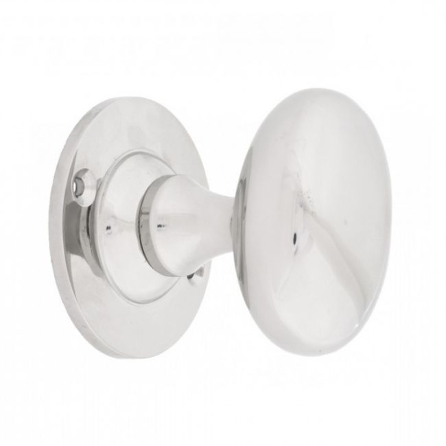 Polished Nickel Oval Door Knob Set Polished Nickel Oval Door Knob Set