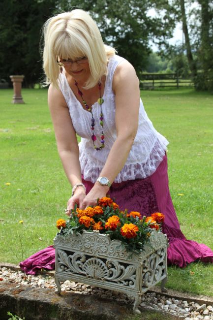 Polly Perkins Victorian Iron Trough Planter