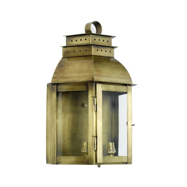 ’Portsmouth’ Wall Lantern Finished in Antique Brass ’Portsmouth’ Wall Lantern Finished in Antique Brass