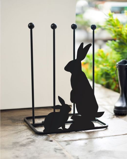 Mother and Baby Rabbit Steel Boot Rack Mother and Baby Rabbit Steel Boot Rack