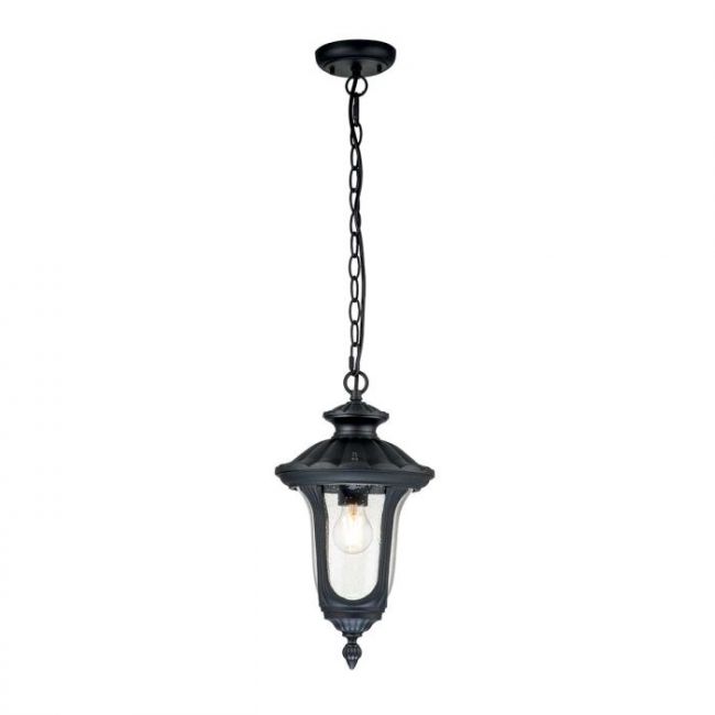 Radbroke Small Hanging Chain Lantern in Midnight Black Radbroke Small Hanging Chain Lantern in Midnight Black