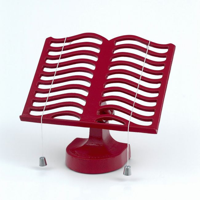 Cast Iron Cook Book Stand - Red Cast Iron Cook Book Stand - Red