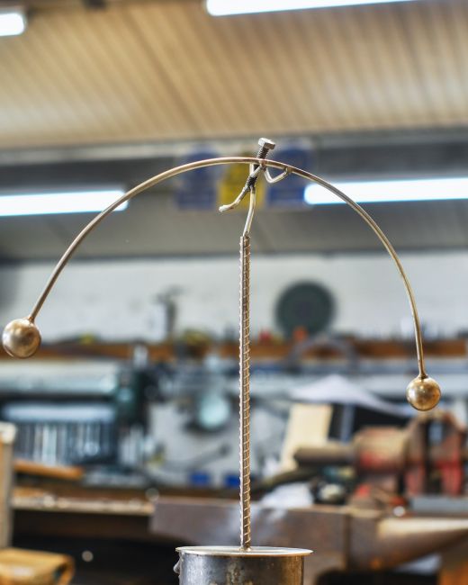 Recycled Metal Balancing Sculpture Recycled Metal Balancing Sculpture