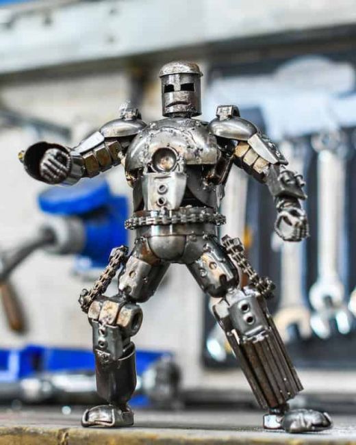 Recycled Metal "Mark One" Sculpture Recycled Metal "Mark One" Sculpture