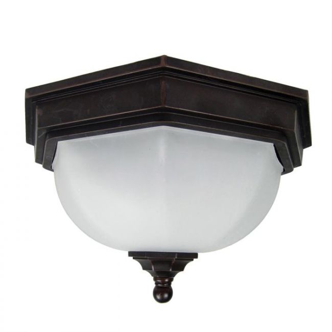 Redland Traditional Flush Ceiling Lantern in Bronze