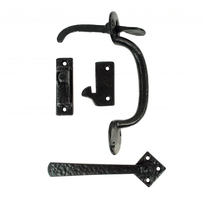 Right Handed Forge Design Iron Thumb Latch