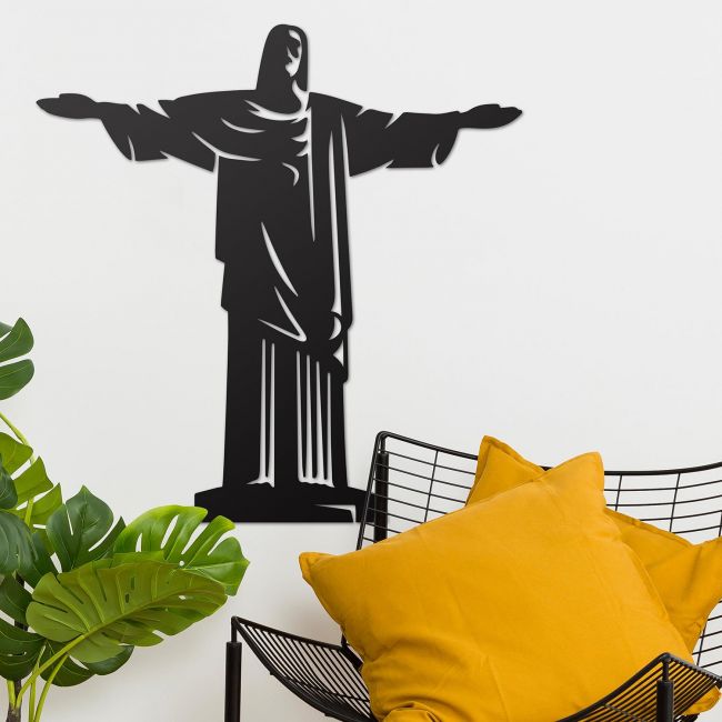 Rio De Janeiro "Christ Redeemer" Wall Art in Situ in the Sitting Room
