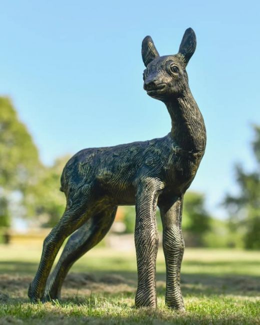 "River" Doe Garden Sculpture - Gold "River" Doe Garden Sculpture - Gold