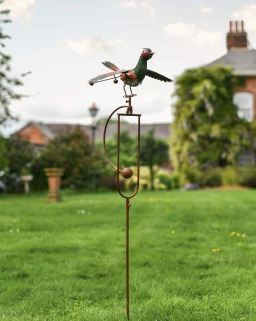 Pheasant Metal Rocking Garden Spike