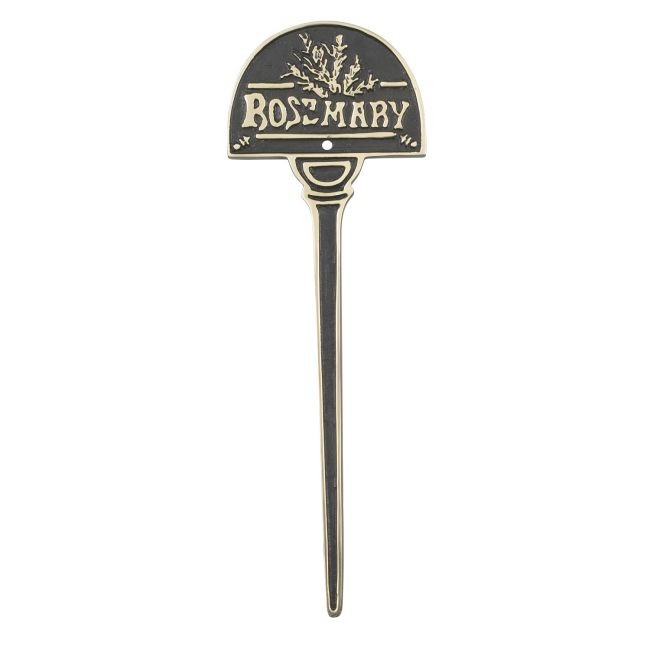 Rosemary solid brass herb label Rosemary solid brass herb label