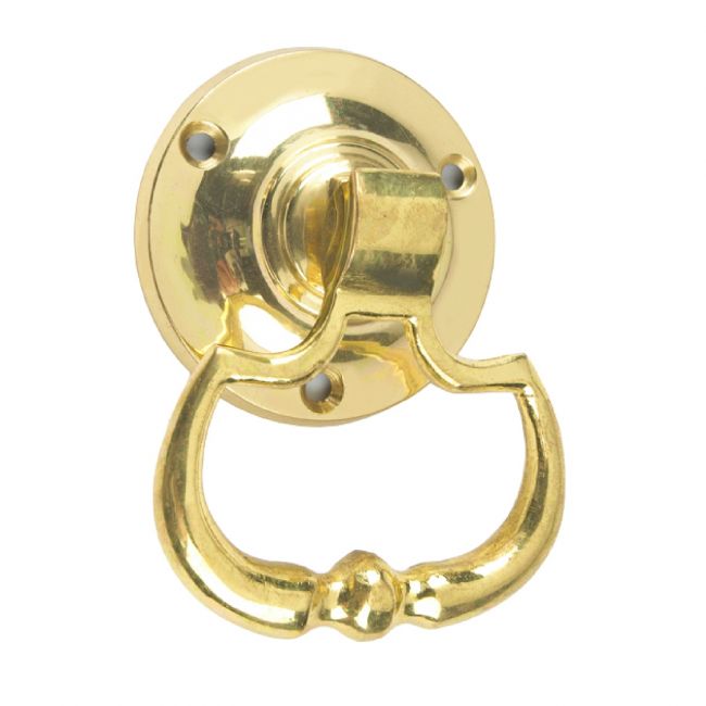 Round Polished Brass Drop Handle Round Polished Brass Drop Handle