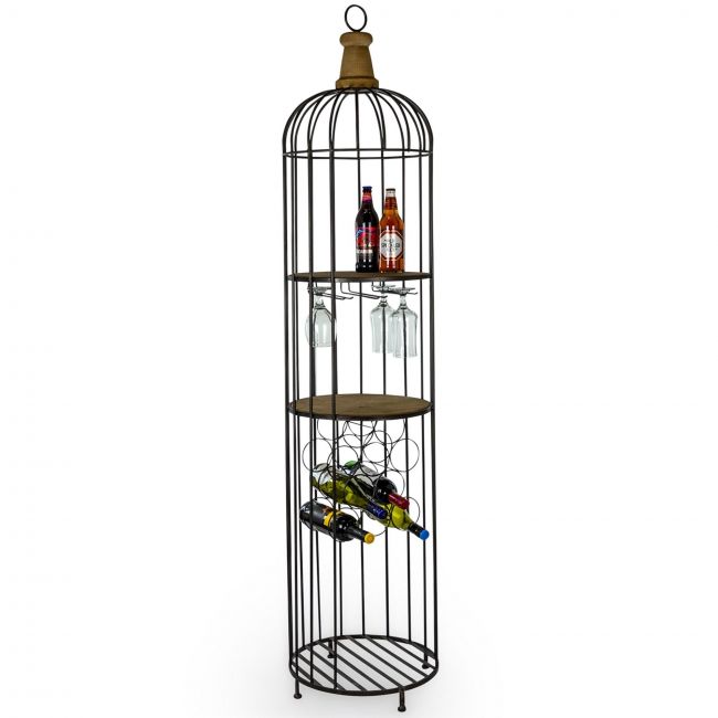 Rustic Bird Cage Shelving Unit in Situ Rustic Bird Cage Shelving Unit in Situ