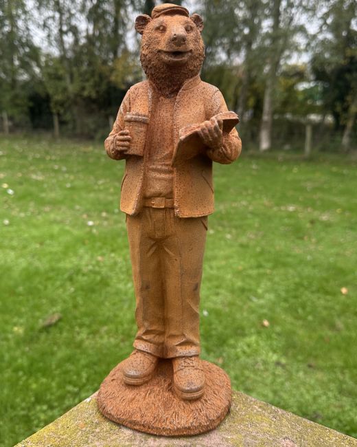 Rustic Cast Iron "Baxter" Bear Sculpture Rustic Cast Iron "Baxter" Bear Sculpture