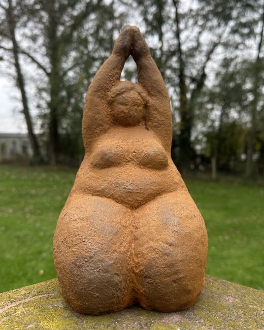 Rustic Cast Iron "Cecilia" Sculpture Rustic Cast Iron "Cecilia" Sculpture