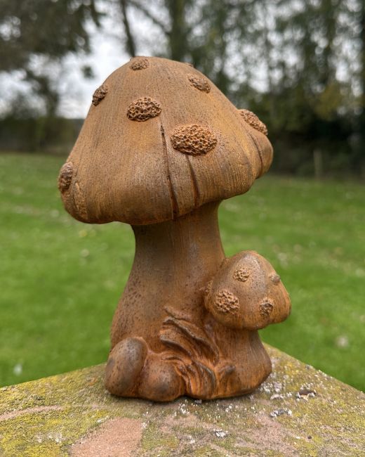 Rustic Cast Iron "Enchanted Toadstool" Sculpture Rustic Cast Iron "Enchanted Toadstool" Sculpture