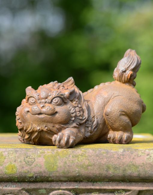 Rustic Cast Iron Playful Hybrid Lion 