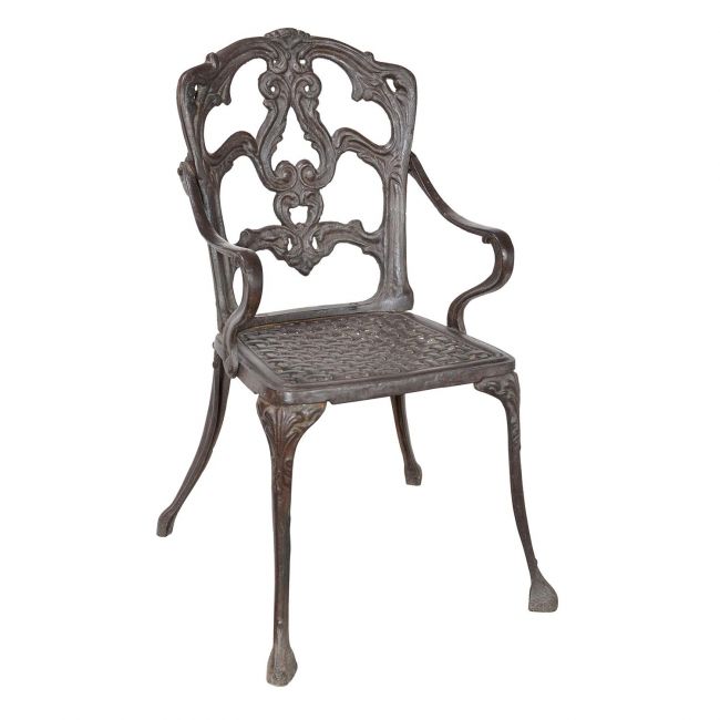 Cast Iron Victorian Chair in a Rustic Finish Cast Iron Victorian Chair in a Rustic Finish