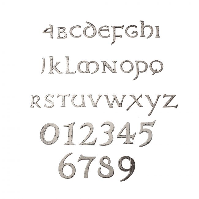 Rustic Chrome letters & numbers Rustic Chrome letters & numbers