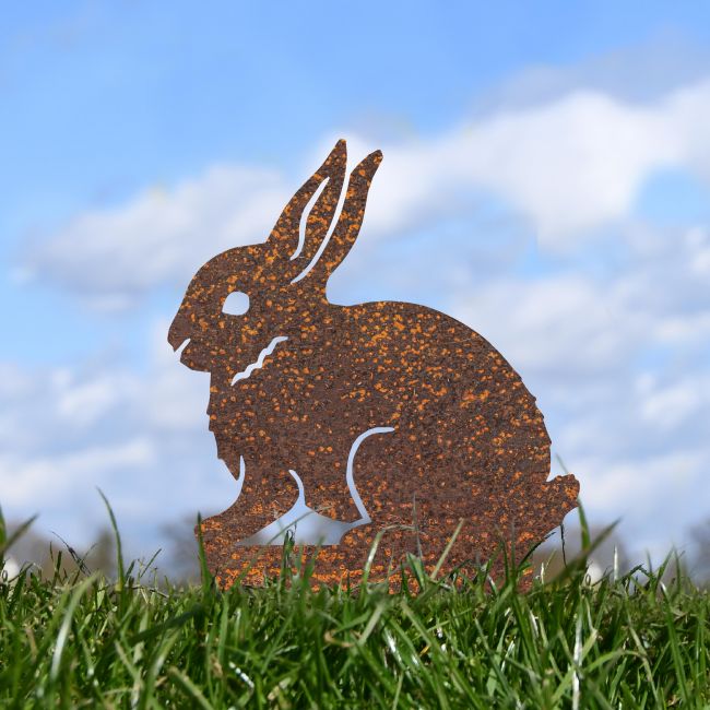 Rustic Leveret Hare Silhouette in Situ Rustic Leveret Hare Silhouette in Situ